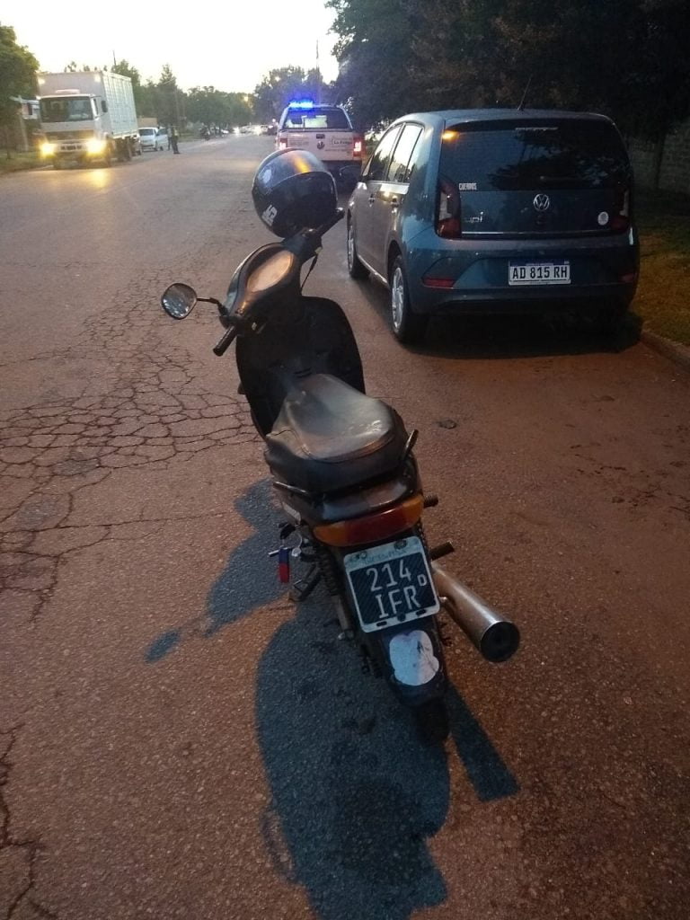 Un niño fue embestido por una moto en calle 107