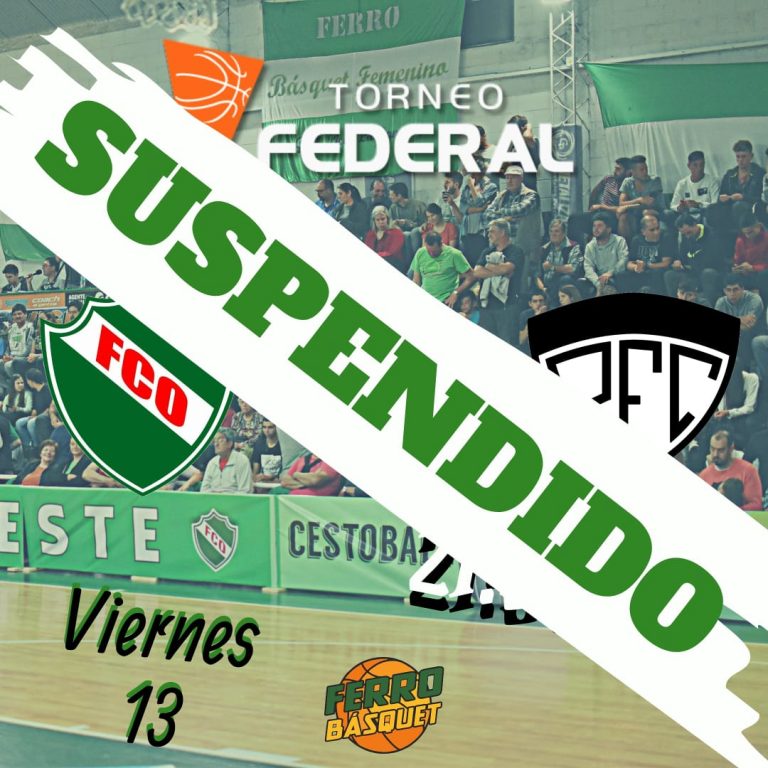 El encuentro entre Ferro y Pico FBC quedó suspendido por el Coronavirus