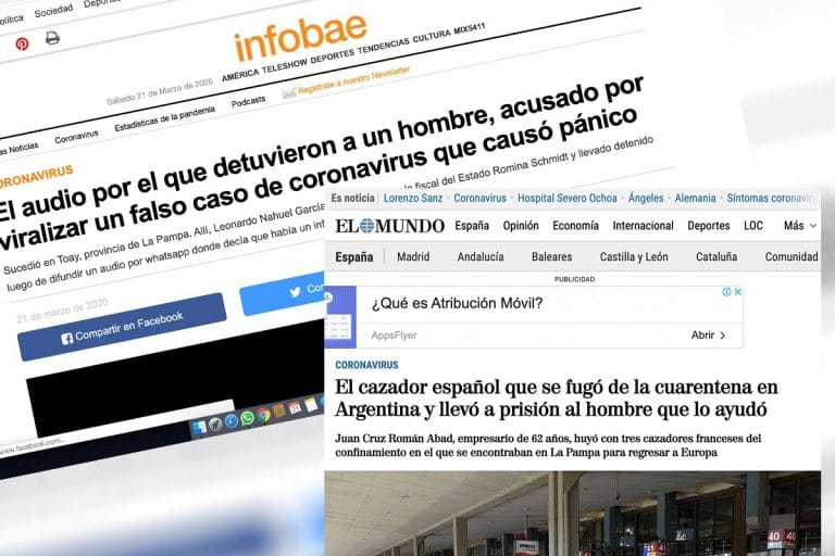 Un audio falso y un español que escapó en plena cuarentena puso a La Pampa en las noticias nacionales y mundiales