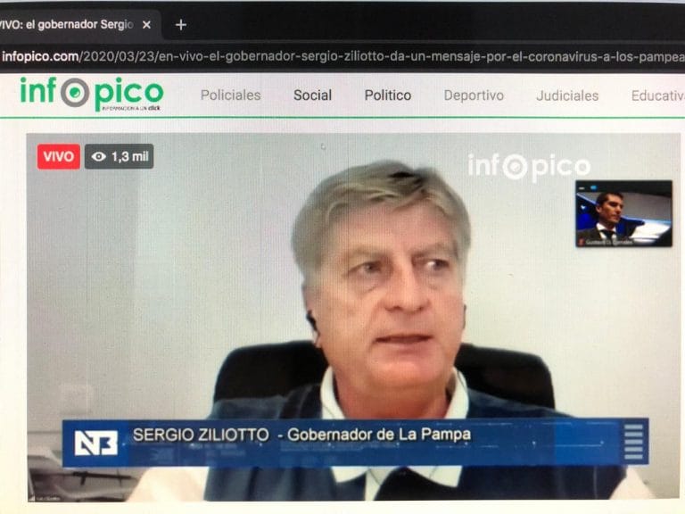 Las 8 definiciones del gobernador Sergio Ziliotto: “la lucha contra el coronavirus es una causa de todos los pampeanos”