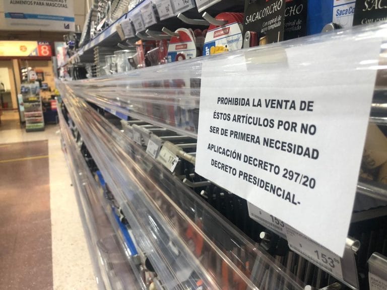 Algunos supermercados en General Pico solo venden productos de primera necesidad