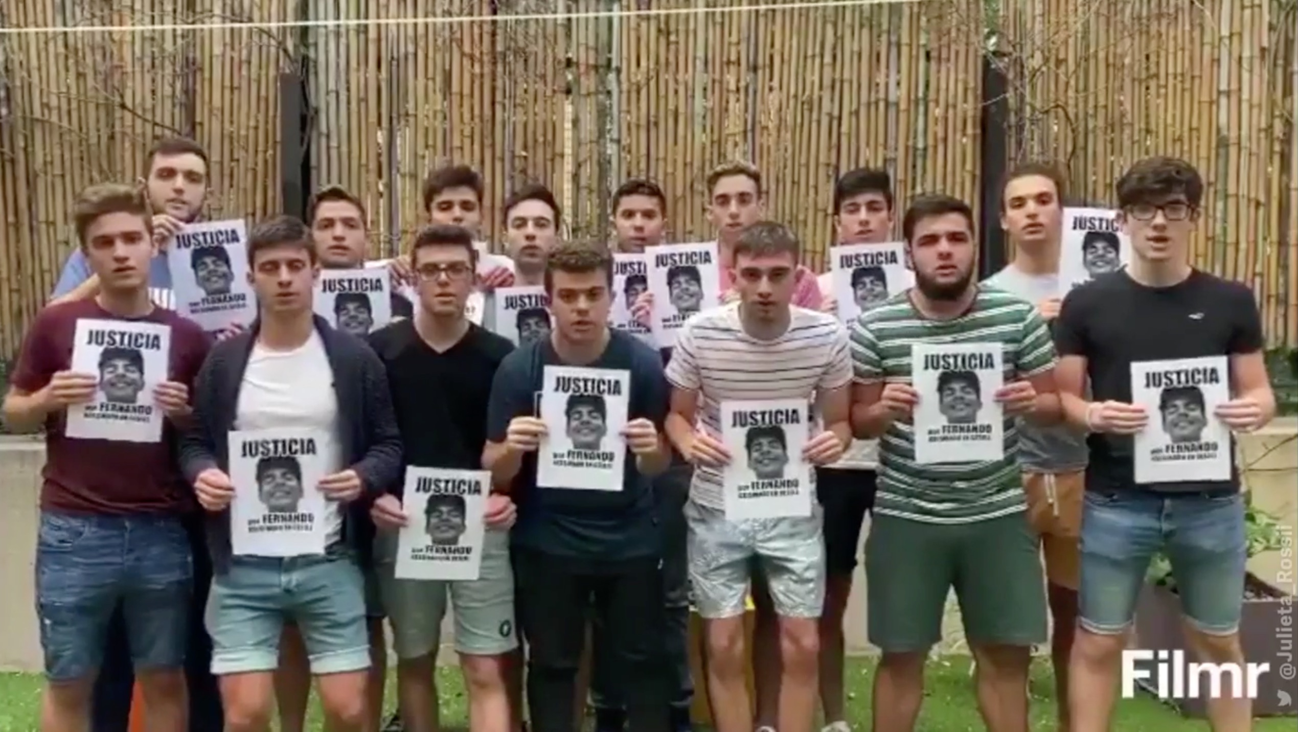 Video: “No a la domiciliaria” de los rugbiers, el reclamo de los amigos de Fernándo Báez Sosa