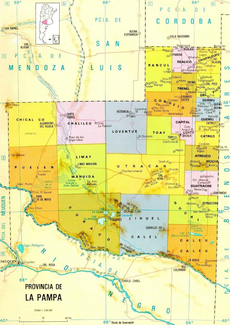 Mirá cómo descargar gratis mapas geográficos de La Pampa, Argentina y los planisferios