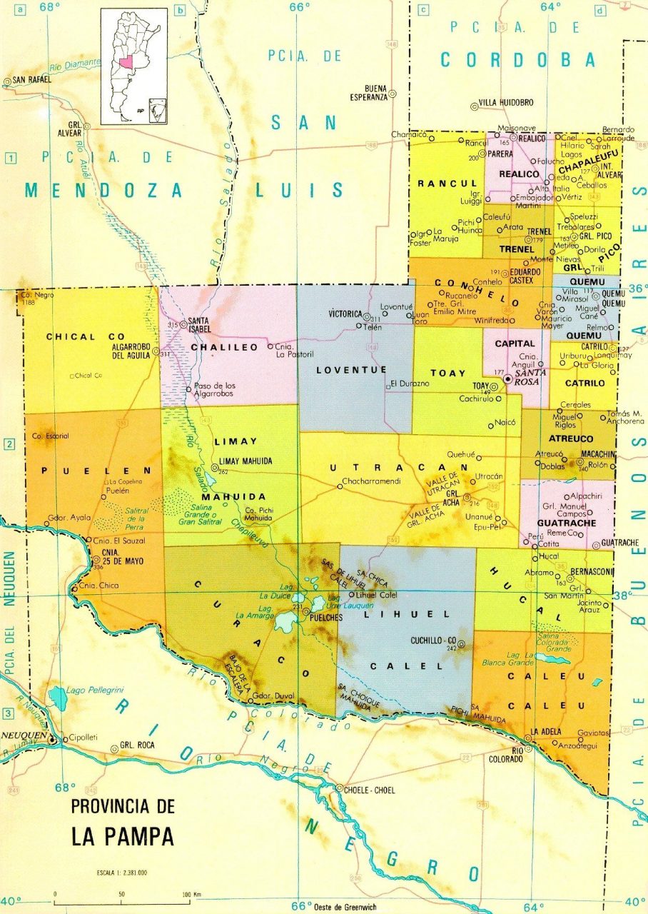 Mirá cómo descargar gratis mapas geográficos de La Pampa, Argentina y los planisferios