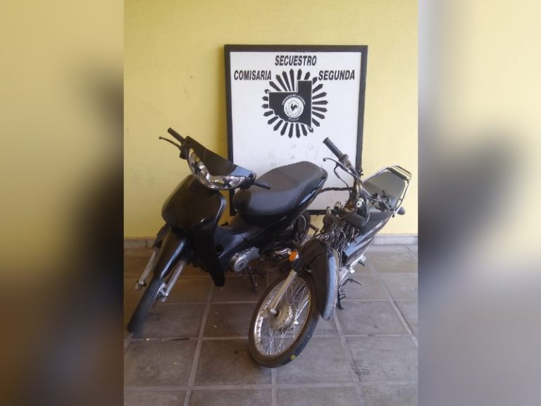 La Policía recuperó otras dos motos robadas: Un menor fue demorado