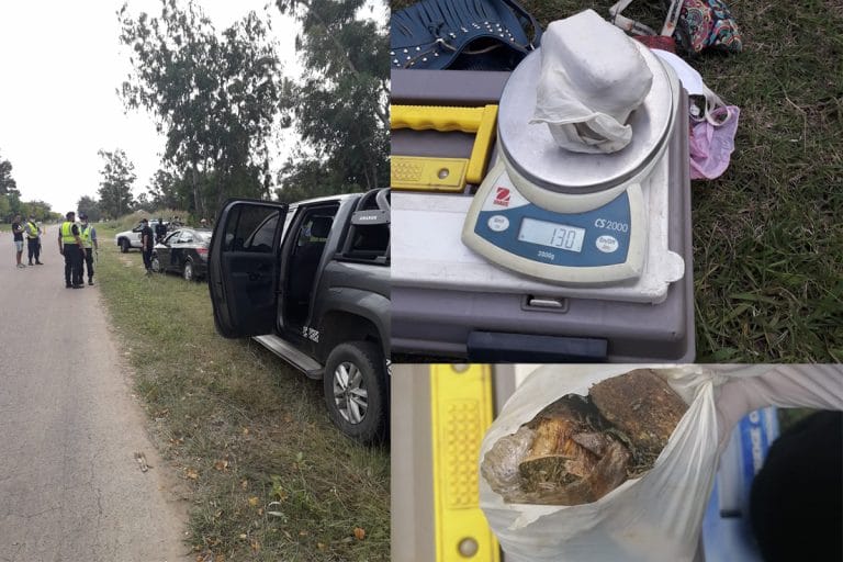 Iban de General Pico a Realicó y en un operativo les encontraron marihuana y cocaína
