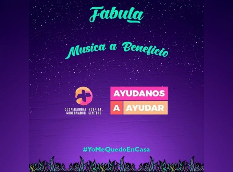 Esta noche Fábula hará un streaming solidario para alentar a que la gente siga donando al Hospital Gobernador Centeno