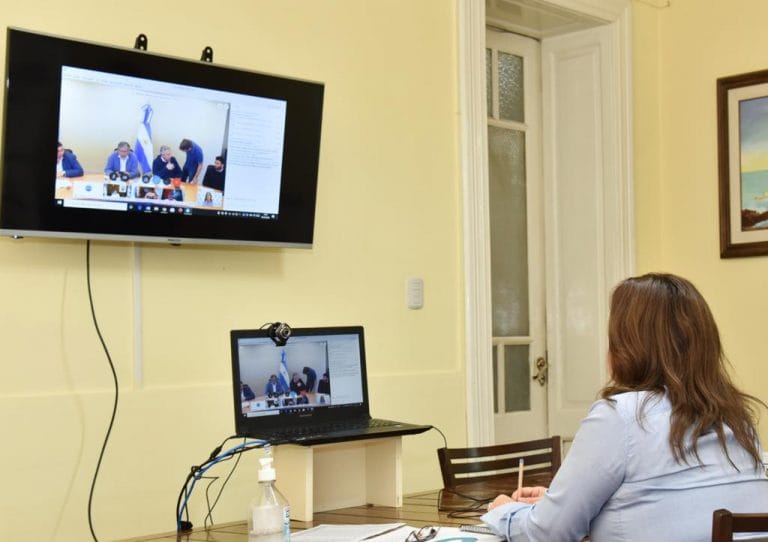 Alberto Fernández en teleconferencia con Fernanda Alonso: “Van a contar con todo mi apoyo”