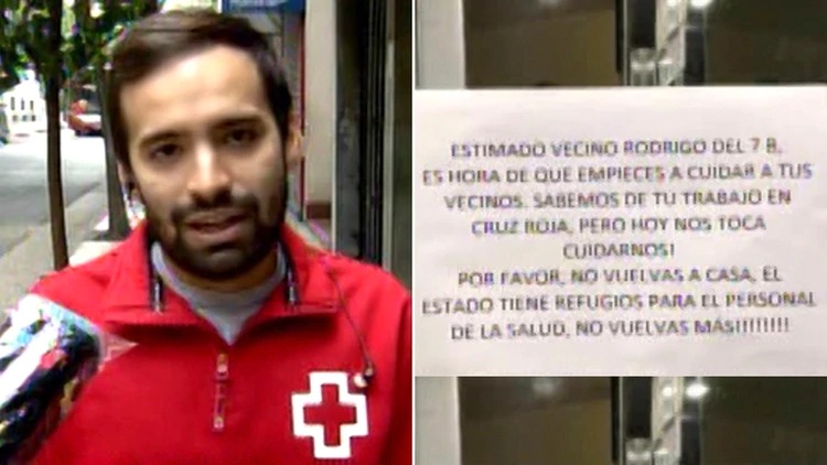 Coronavirus en Argentina: un vecino le pidió al Director de Emergencias de la Cruz Roja que no vuelva nunca más a su casa