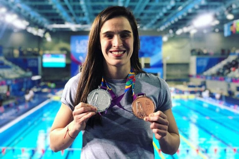 La piquense Anita Pellitero continúa entrenando desde su hogar: “Hago pileta, corro y sigo con buena alimentación”