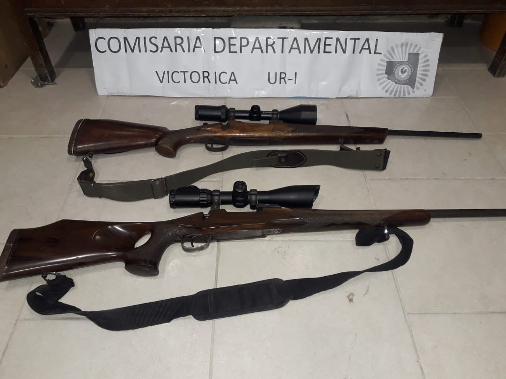 Loventué: realizaron 4 allanamientos por caza ilegal y secuestran armas de fuego y aves en cautiverio