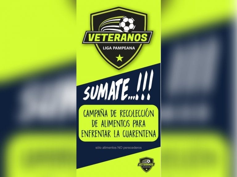 La Liga de Veteranos de fútbol organiza una colecta solidaria afuera de los supermercados de General Pico