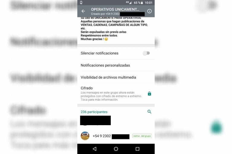 Demoraron a una persona que administraba 3 grupos de WhatsApp que informaban donde estaban los operativos de control por la cuarentena