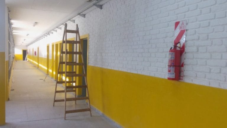 Avanzan los trabajos finales en la Escuela N° 64 de General Pico