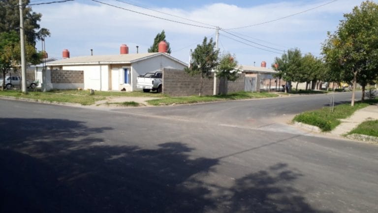 Continúan en desarrollo las obras de pavimentación urbana  en Trenel