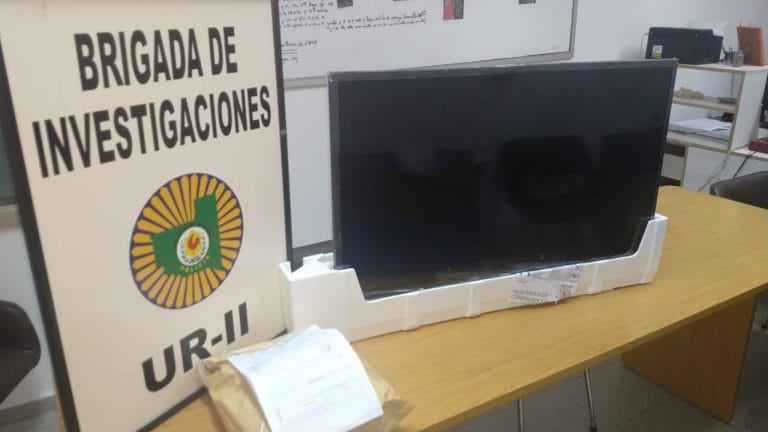 La Brigada de Investigaciones recuperó un televisor que había sido robado a un repartidor: Descubrieron al delincuente mientras intentaba “revenderlo”