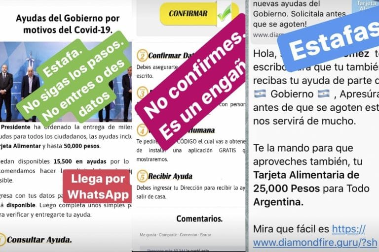 Nueva estafa virtual: Ahora ofrecen beneficios del Estado o una tarjeta Alimentar