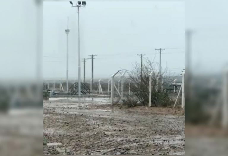 [VIDEO]: Nieva en el oeste pampeano