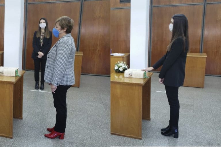Tomaron juramento a dos nuevas funcionarias en el Edificio Judicial de General Pico