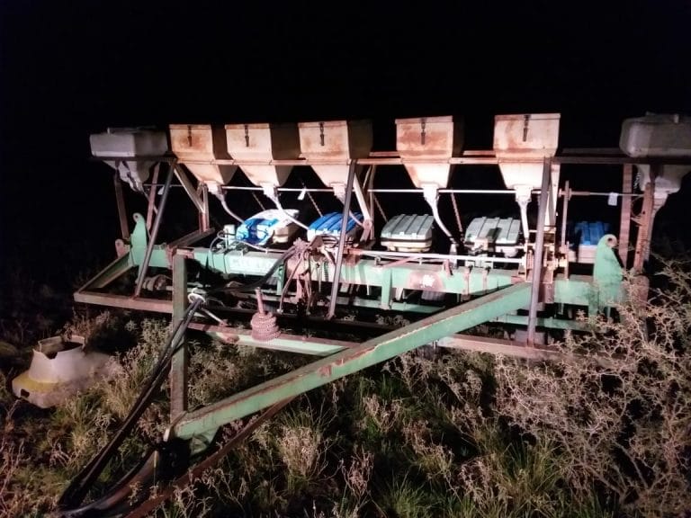 Eduardo Castex: la policía logró recuperar una máquina sembradora que había sido sustraída desde un predio rural