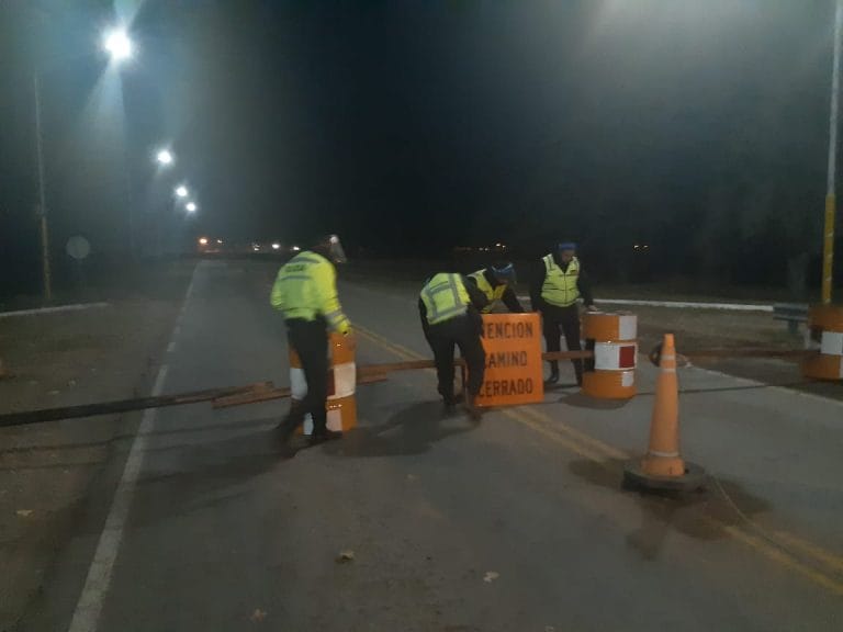 ¡Atención! se puede salir  por el acceso de González Moreno,  pero no ingresar a La Pampa
