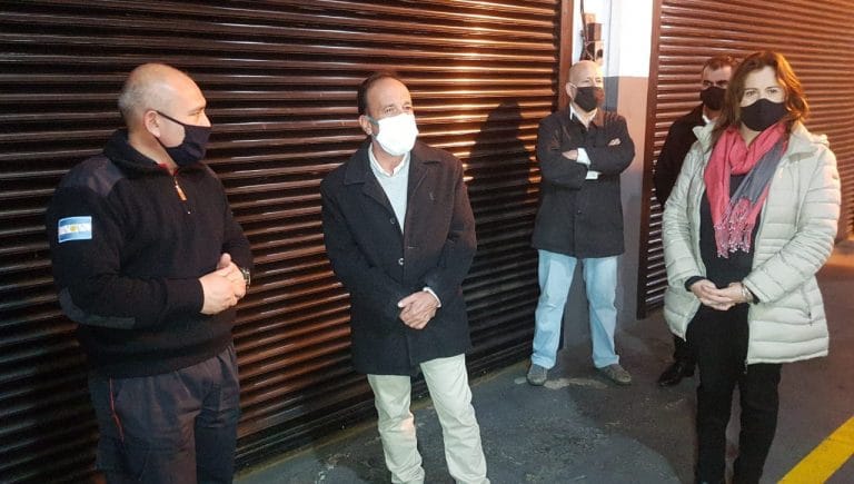 El ministro Di Napoli está en Pico con varios temas en carpeta: Bomberos, Cámaras de Seguridad, corte de ruta y reunión con intendentes