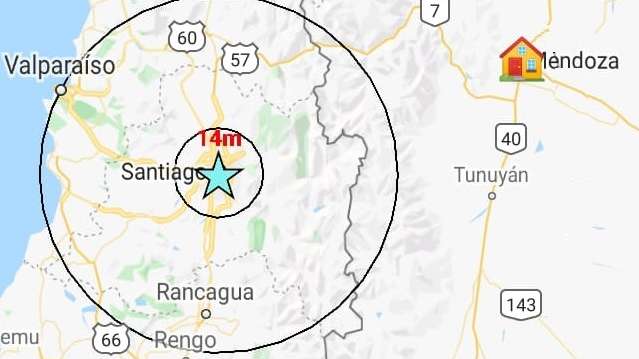 Un sismo sacudió a Chile y se sintió fuertemente en Mendoza y San Juan