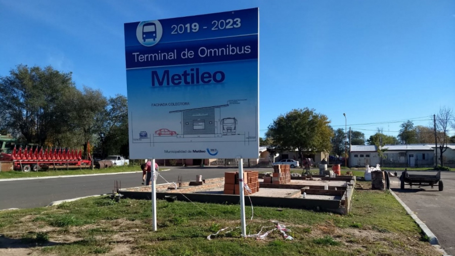 Metileo comenzó a construir su terminal de ómnibus