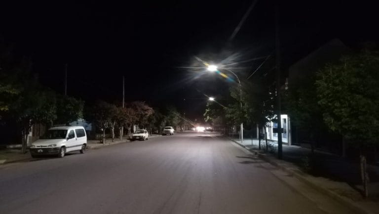 Corpico continúa con la instalación de luces de leds en distintos puntos de la ciudad