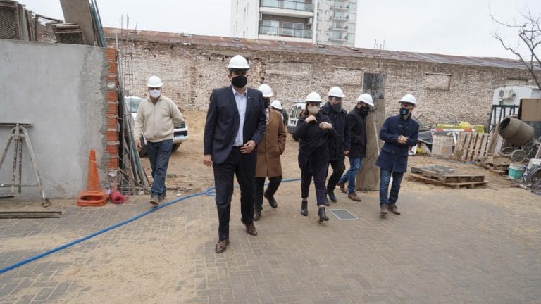 Bensusán estuvo en General Pico y recorrió la obra del nuevo Juzgado de Paz y Registro Civil