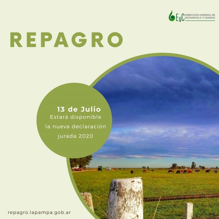 A partir de julio estará disponible la declaración jurada del REPAGRO que deben presentar los productores pampeanos