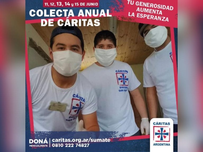 La colecta anual de Cáritas llega este mes a La Pampa
