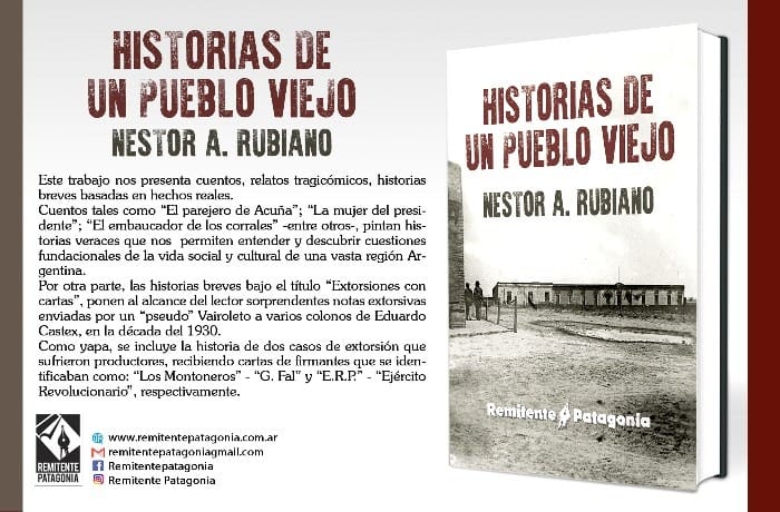 “Historias de un pueblo viejo”: escritor pampeano lanzó a la venta su nuevo libro
