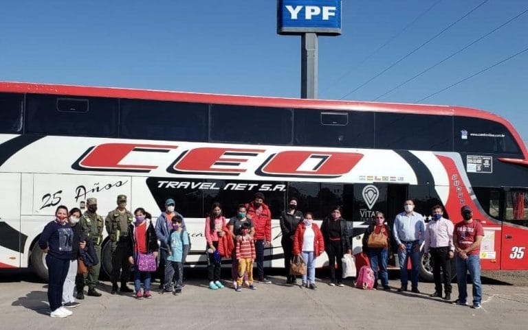 Operativo de repatriación: 48 personas de La Pampa, Mendoza y San Juan regresaron hoy a Paraguay
