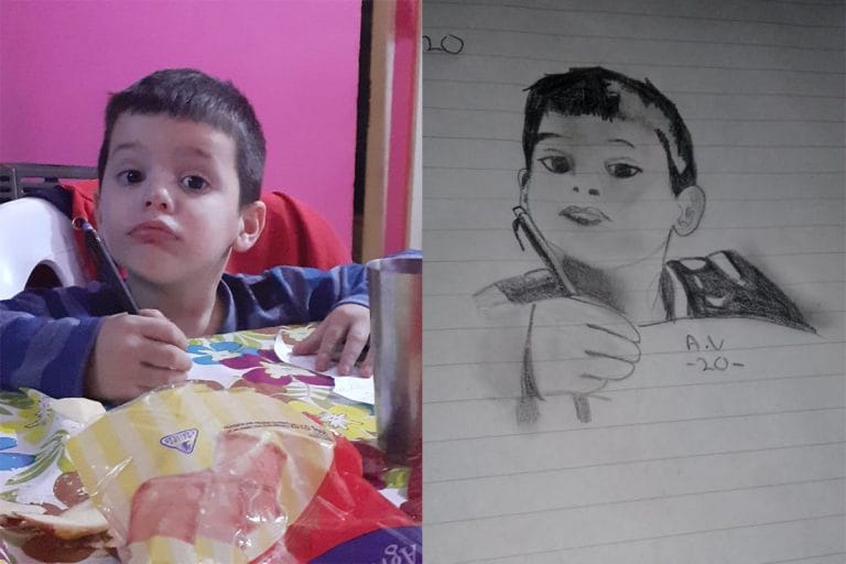 ¿Qué opinan?: jovencita piquense quiso publicar su dibujo y conocer la opinión de la gente