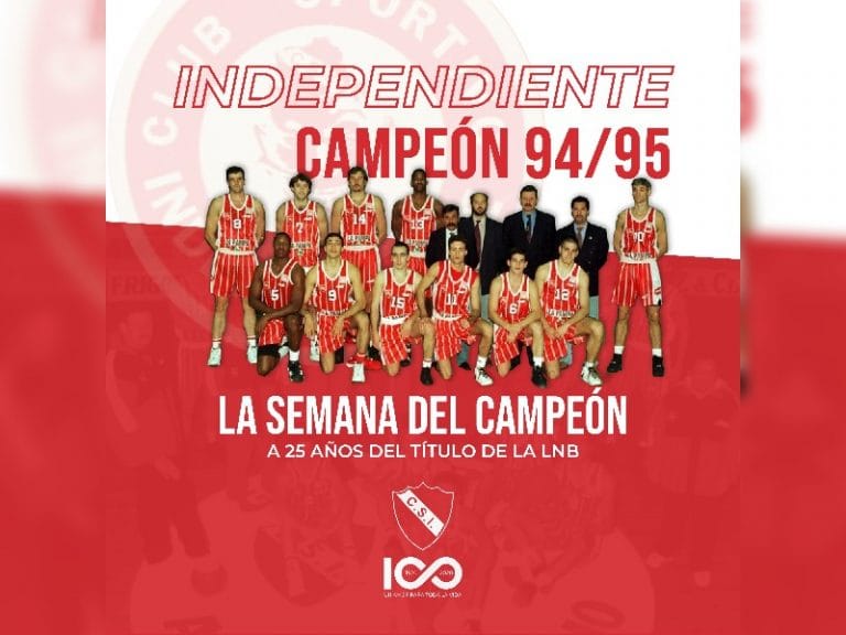 Sportivo Independiente celebra los 25 años del campeonato de la Liga Nacional de Básquet con grandes entrevistas a las figuras del equipo