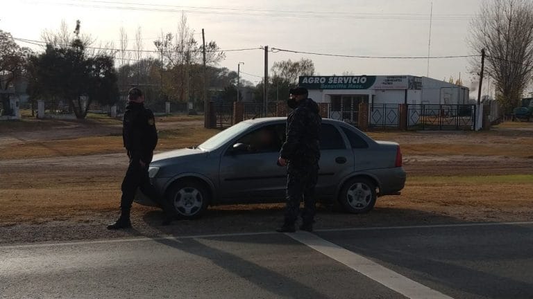 Interceptan a una persona que ingresó a La Pampa desde Trenque Lauquen evadiendo los puestos de control