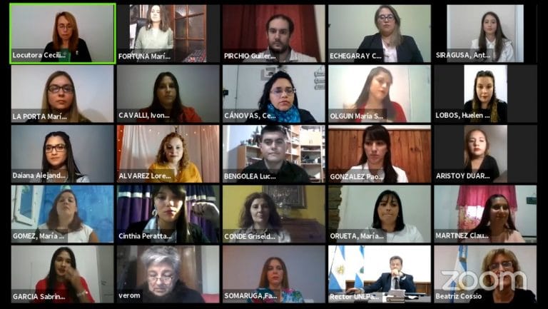 Otros tres actos de graduación de la UNLPam: Las colaciones virtuales llegaron a Estados Unidos, Bolivia y varias provincias