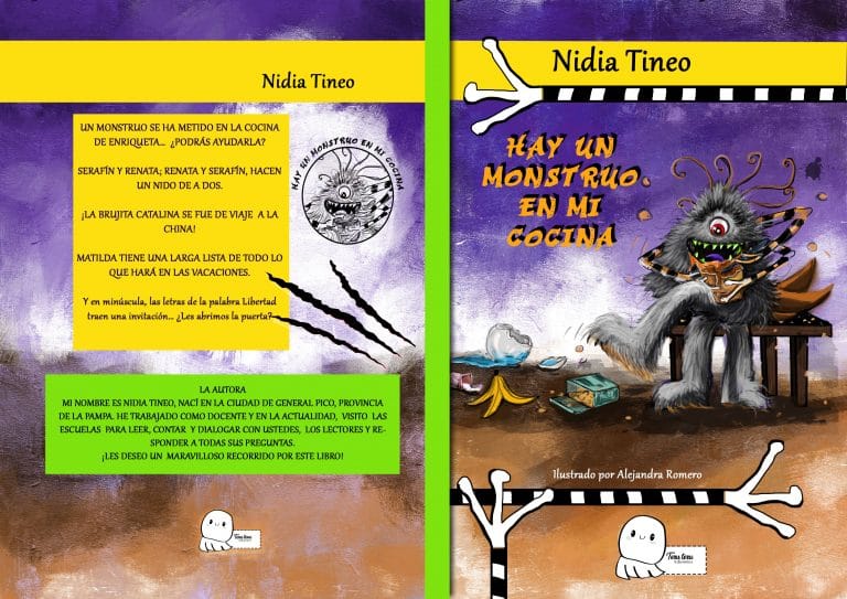 “Hay un monstruo en mi cocina”, es el nuevo libro de literatura infantil de la escritora piquense Profesora Nidia Tineo