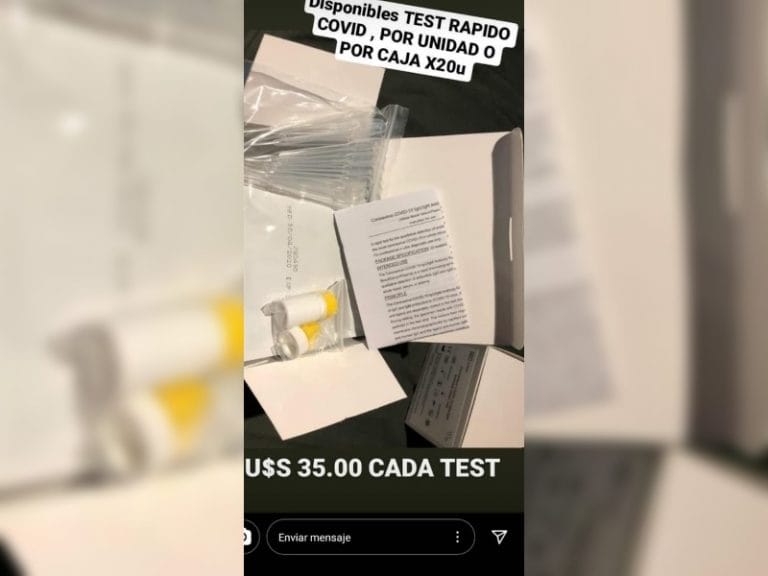 Investigan a un pampeano que comercializaba tests rápidos para Covid-19