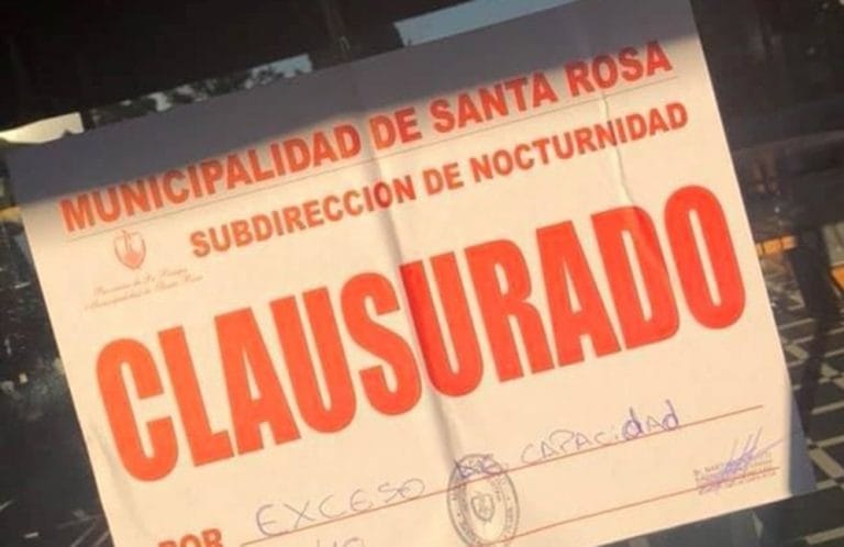 Clausuras preventivas en Santa Rosa: Dos comercios violaron los protocolos sanitarios y fueron sancionados