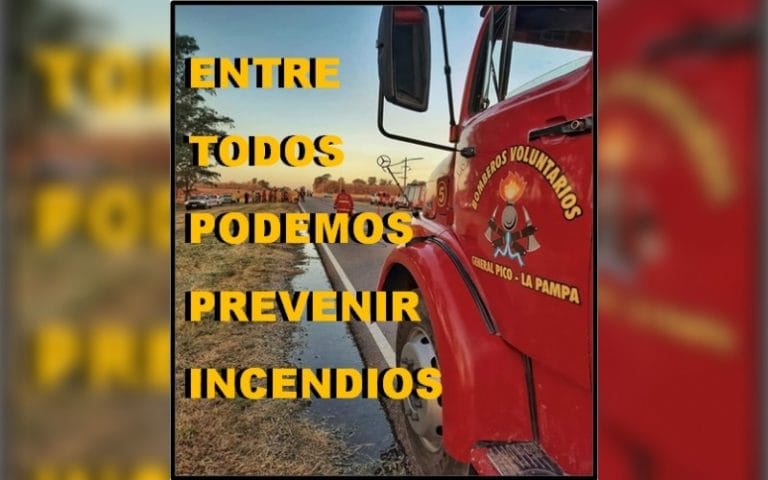 Bomberos de General Pico lanzó una campaña de prevención para evitar incendios en esta época del año