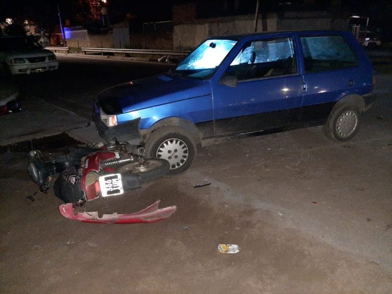 Un hombre fue trasladado al hospital tras un accidente de tránsito