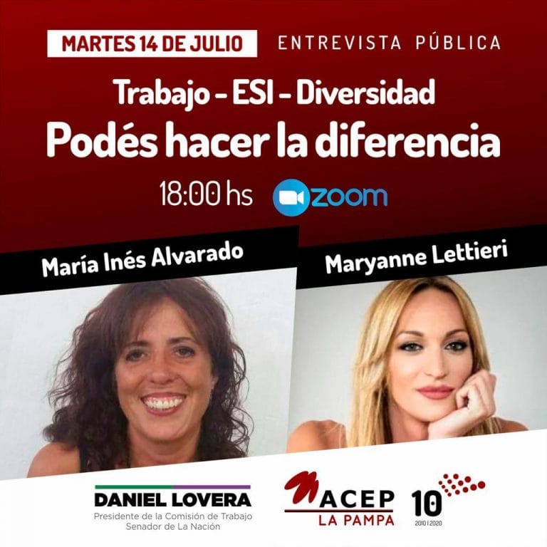 ACEP organizó una “entrevista pública” en donde se abordará la temática del Trabajo, ESI y Diversidad