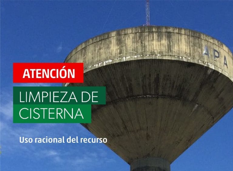 Solicitan uso racional del agua por limpieza de cisterna