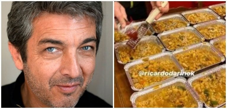 La mejor obra de Darín: cocinó un guiso para ayudar a personas en situación de calle