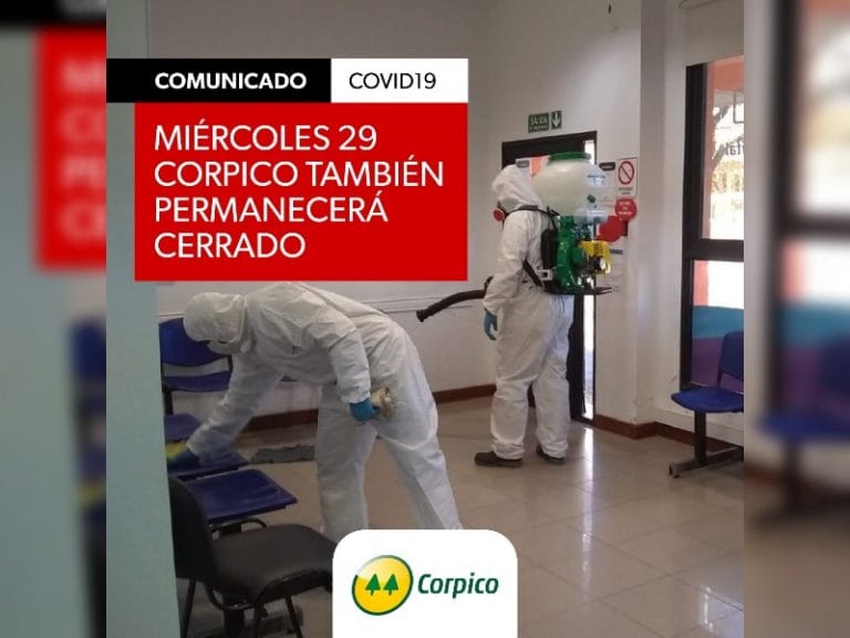 Corpico continuará sin atender mañana al público tras tareas de desinfección por una trabajadora que fue hisopada por coronavirus