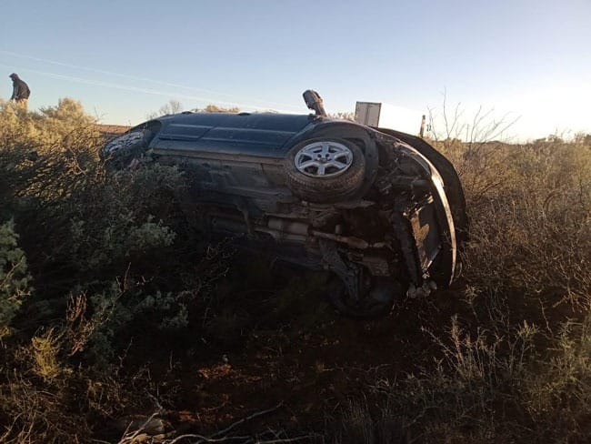 Volcó un auto en cercanía de Puelén