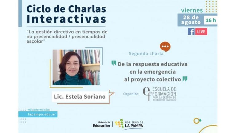 Se realizará una nueva charla interactiva online sobre gestión directiva en tiempos de pandemia
