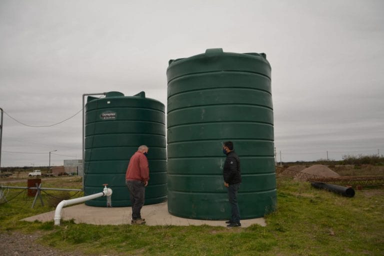 Avanza la obra de abastecimiento de agua en el Parque Agroindustrial La Adela